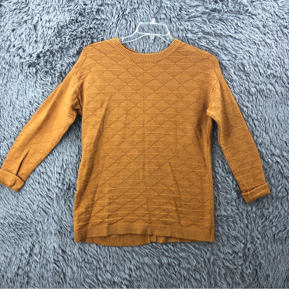 Pixley Sweater Womens Small Soft Button Down Back Cable Knit Top